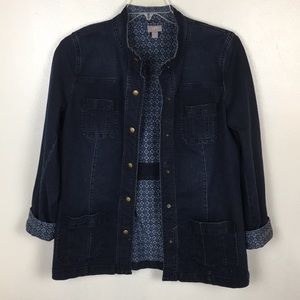 J. Jill Stretch Denim Jacket